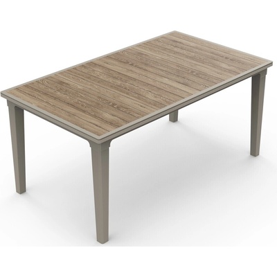 Keter DECO FUTURA stôl Ashwood/Cappuccino