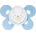 Chicco Силиконова залъгалка Chicco - Physio Comfort, Синьо мече, 0-6 m (N0326/1)