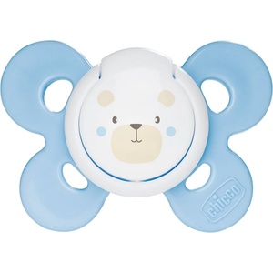 Chicco Силиконова залъгалка Chicco - Physio Comfort, Синьо мече, 0-6 m (N0326/1)