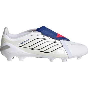 adidas Юношески футболни бутонки Adidas Predator Fold-Over Tongue League Firm Ground Football Boots Juniors - White/Blue