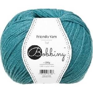 Bobbiny Friendly Yarn Teal Плетива прежда (FY-015)