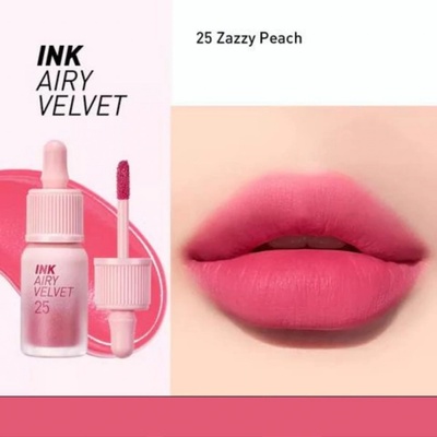 Peripera Ink Airy Velvet hydratační tint na rty 25 Zazzy Peach 4 g – Zboží Dáma