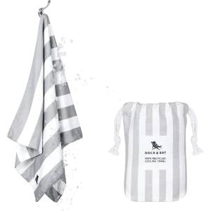 Dock & Bay Охлаждаща кърпа, сив (COOL-CAB- LTGRY-R)