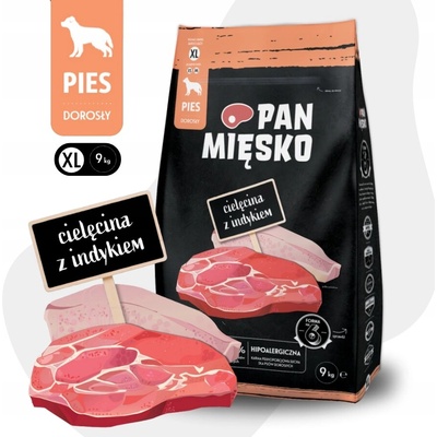 Pan Mięsko XL teľacie & morčacie 9 kg