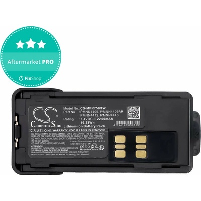 Baterie pro Motorola Dp2600e, Dp4000, P8608, Xpr3000, Xpr7350, 2200mAh, Li-Ion, 7.4V, PMNN4409, HQ