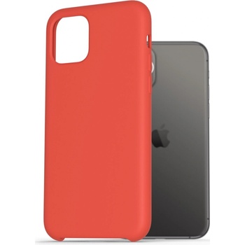 Púzdro AlzaGuard Premium Liquid Silicone Case iPhone 11 červené