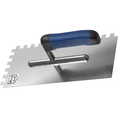 STAVTOOL Hladítko nerezové zubové softgrip | 270x127 mm, zub 12x12 mm