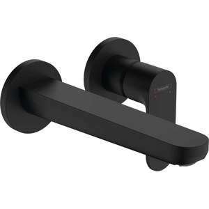 Hansgrohe Rebris S - Смесител за мивка за вграждане, с две дупки, черен мат 72528670 (72528670)