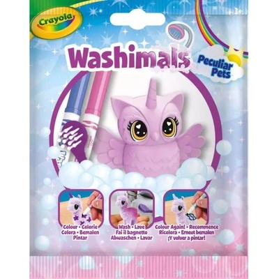 Crayola Washimals: Пастелни животни - Еднорогът птицечовка (74-0240KAC)