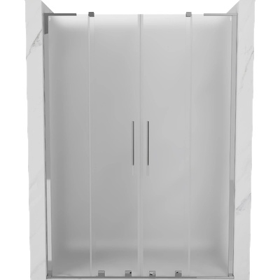 Mexen Velar L Duo плъзгащи се душ врати 150 см, матирани, хром - 871-150-003-32-01 (871-150-003-32-01)