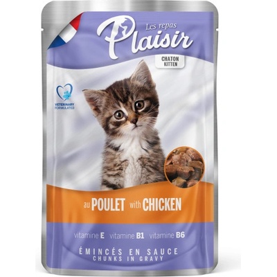 Plaisir Cat Kitten kuřecí 100 g