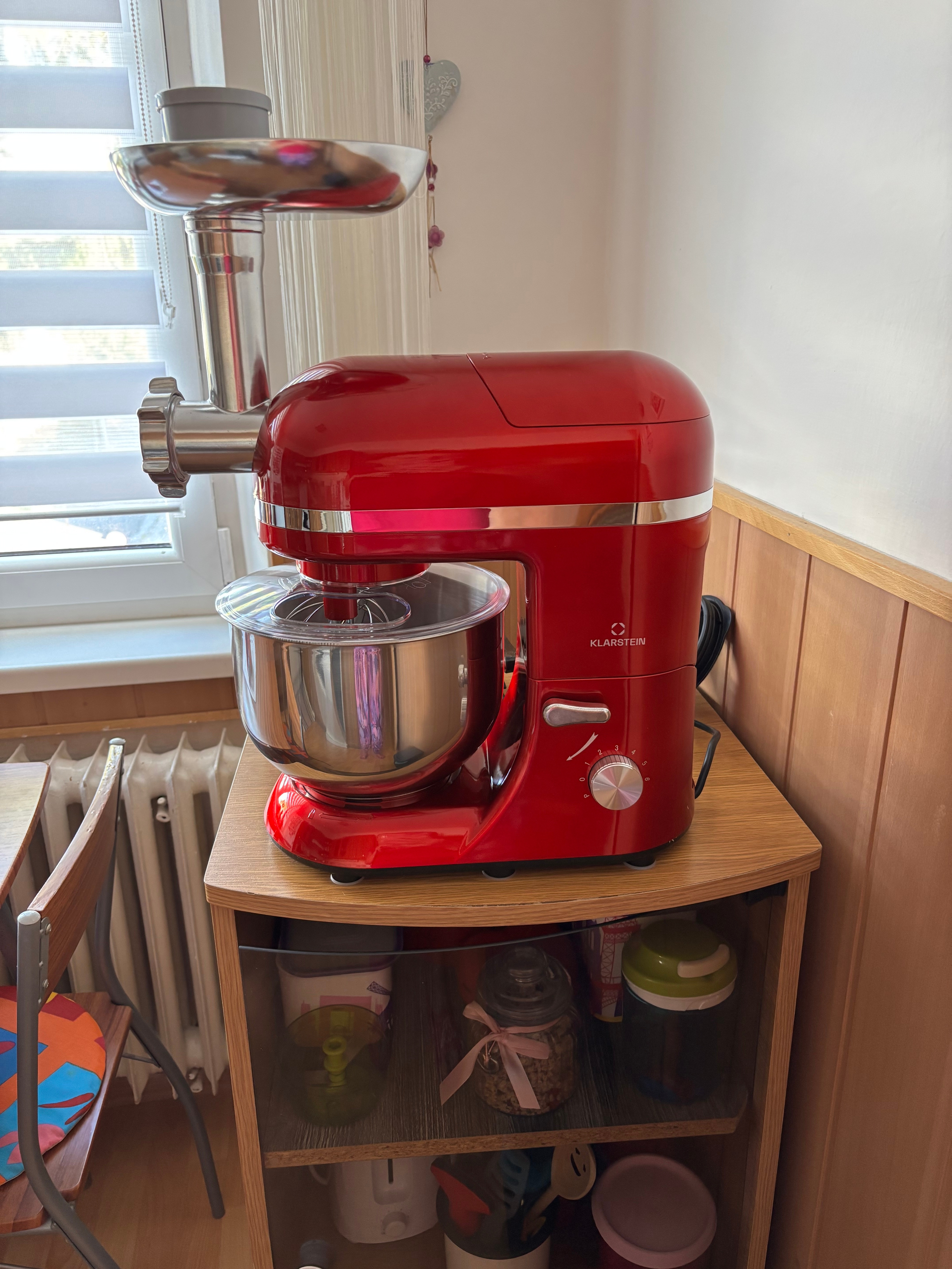 Klarstein Lucia Rossa, Robot de cuisine (1200 W, 5 L, Hachoir à viande