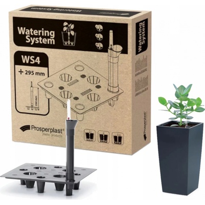 Prosperplast 29,5cm SQUARE WS4 černý – Zboží Dáma