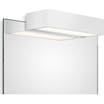 DECOR WALTHER Лампа над огледалото Box Clip On LED 2700K 25 см бяло-матова (0420250)