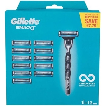 Gillette Mach3 + 12 ks hlavic