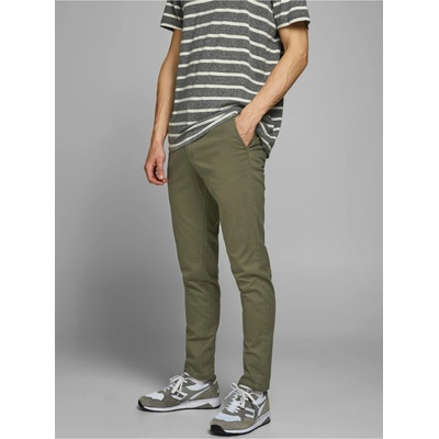 Jack & Jones zelené chino kalhoty Marco