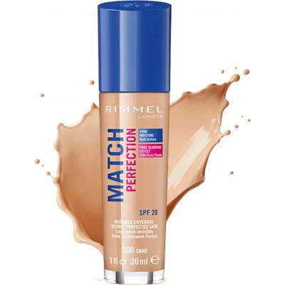 Rimmel London Match Perfection SPF20 tekutý make-up 300 Sand 30 ml