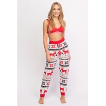 LA092 Christmas design knit trousers UNI whiteM3