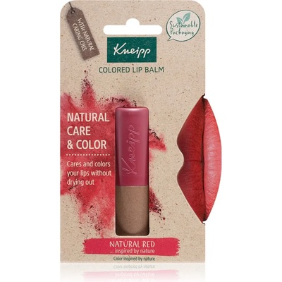 Kneipp Natural Care & Color тониращ балсам за устни цвят Natural Red 3, 5 гр