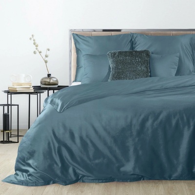 Eurofirany satén obliečky Dina modré 160X200 2x70X80