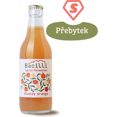 Optimistic BIO Bacilli fermentovaná limonáda Bloody Orange 330 ml