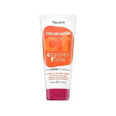 Fanola Color Mask vyživujúca maska s farebnými pigmentmi pre oživenie farby Copper Flow 200 ml
