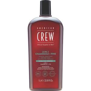 American Crew 3-in-1 Chamomile + Pine Shampoo, Conditioner and Body Wash 1000 ml