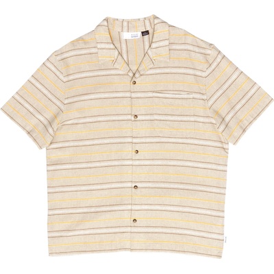Mazine Мъжка риза с копчета Mazine Striped Linen-Mix Resort Shirt - Moon / Multicolor - размер XXL (033-2475-0115)