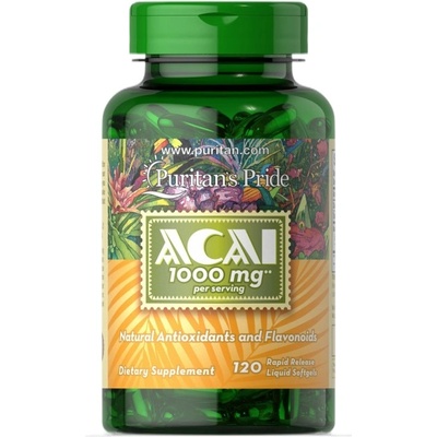 Puritan's Pride Acai 1000 mg [60 Гел капсули]