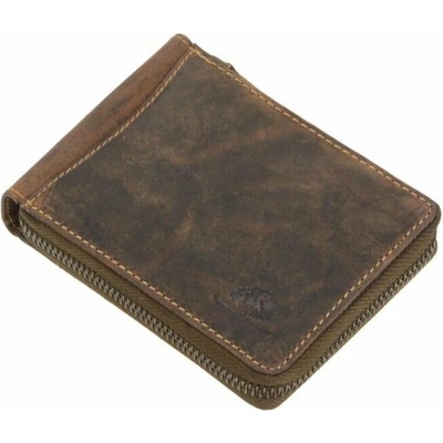 GreenBurry Leather zip wallet Vintage 1666-25