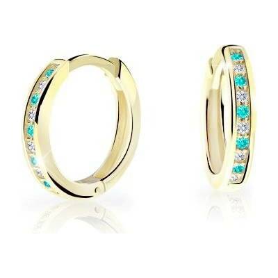 Cutie Kids Jewellery Gold Zlaté náušničky kroužek C3343