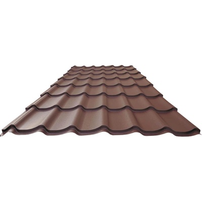 Blachdom Plus Basic Plus 350 Polyester UltraMat 1180 x 0,5 mm RAL 8017 čokoládová hnědá 1 m²