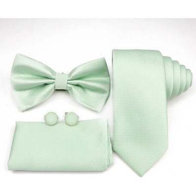 Decofashion Set s kravatou v eukalyptové barvě