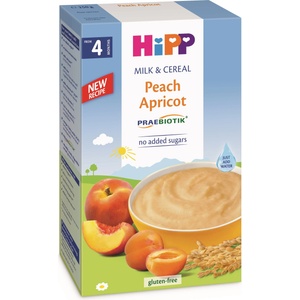 Hipp Инстантна млечна каша с пребиотик Hipp - Праскова и кайсия, 250 g (2983) - ozone
