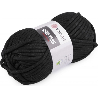 Prima-obchod Pletací příze Cord Yarn 250 g, barva 17 (750) černá