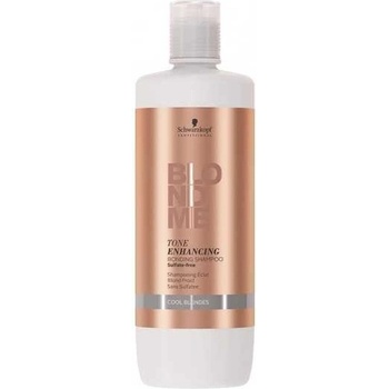 Schwarzkopf Blondme bezsulfátový šampon pro studené odstíny blond bez sulfátů Tone Enhancing Bonding Shampoo 1000 ml