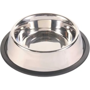TRIXIE Stainless Steel Bowl - Метална купа за храна или вода за кучета, 900 мл