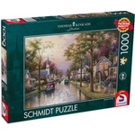 Schmidt Spiele Пъзел Schmidt от 1000 части - Сутрин в родния град, Томас Кинкейд (58441)