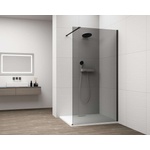POLYSAN Esca - Душ кабина Walk-In 120x210 см, Antidrop, пушено стъкло/матово черно ES1212-02 (ES1212-02)