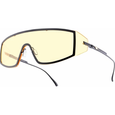 GUNNAR Soldier 11 OBSIDIAN Herní brýle, jantarová skla, Neutral Focus, filtr modrého světla, UV ochrana, G-Shield Plus, štítový design, Obsidian, ZZZ-SOL13