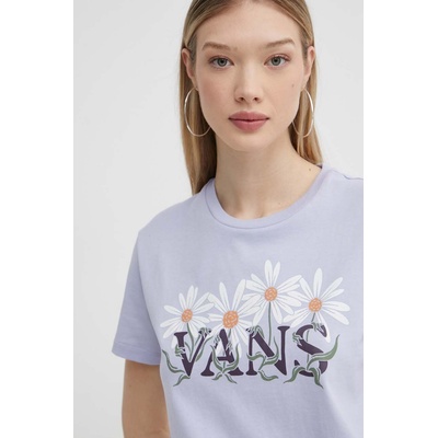 Vans Памучна тениска Vans в лилаво (VN000GGYCR21)
