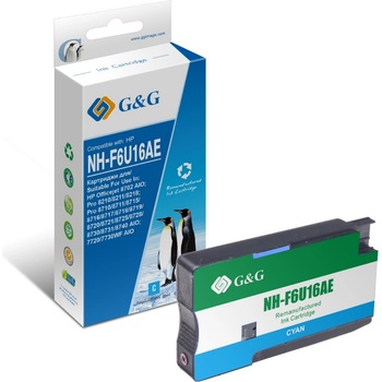 Compatible ГЛАВА ЗА HP Officejet 8702 AIO/Pro 8210/8211/8218/Pro 8710/8711/8715/8716/8717/8718/8719/8720/8721/8725/8728/8730/8731/8740 AIO - HIGH CAPACITY - Cyan - /953XL/ - F6U16AE - PN NP-R00953XLC - G&G (NP-R00953XLC)
