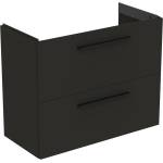 Ideal Standard i. life S стенен шкаф за шкафове с 2 чекмеджета, карбоново сиво, 80 см (T5295NV)