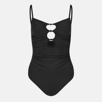 Jack Wills Бански костюм Jack Wills Women's JW Beaded Balconette Swimsuit - Black