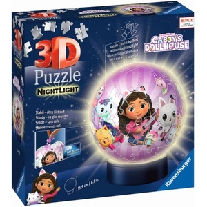 Ravensburger Puzzle-Ball Gabby's Dollhouse 72 части (нощно издание) (11575)