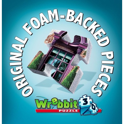 Wrebbit 3D puzzle Harry Potter Madam Malkinová: Oděvy pro každou příležitost a Zmrzlinářství Florea 290 ks