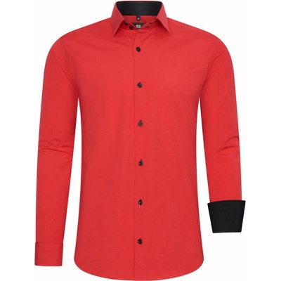 Rusty Neal košela pánska R-44 slim fit červená