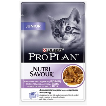 Image 1 of Purina Pro Plan Healty Start Kitten пауч за подрастващи котки с пуйка в сос 85gr