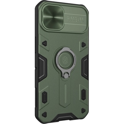 Nillkin Гръб Nillkin CamShield Armor Hard Case за Apple iPhone 13 - Тъмно зелен