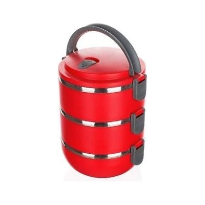 BANQUET Jídlonosič plastový CULINARIA Red 2,1l, 3 díly